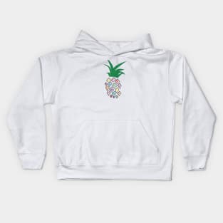 Pineapple Swirls Kids Hoodie